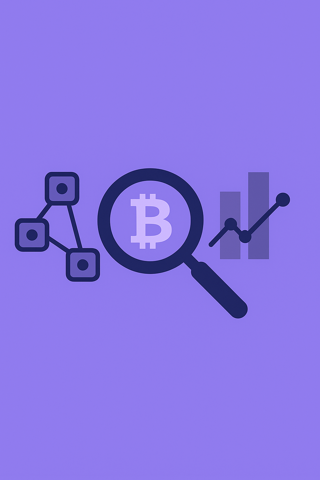 _Analyse des cryptomonnaies en violet_